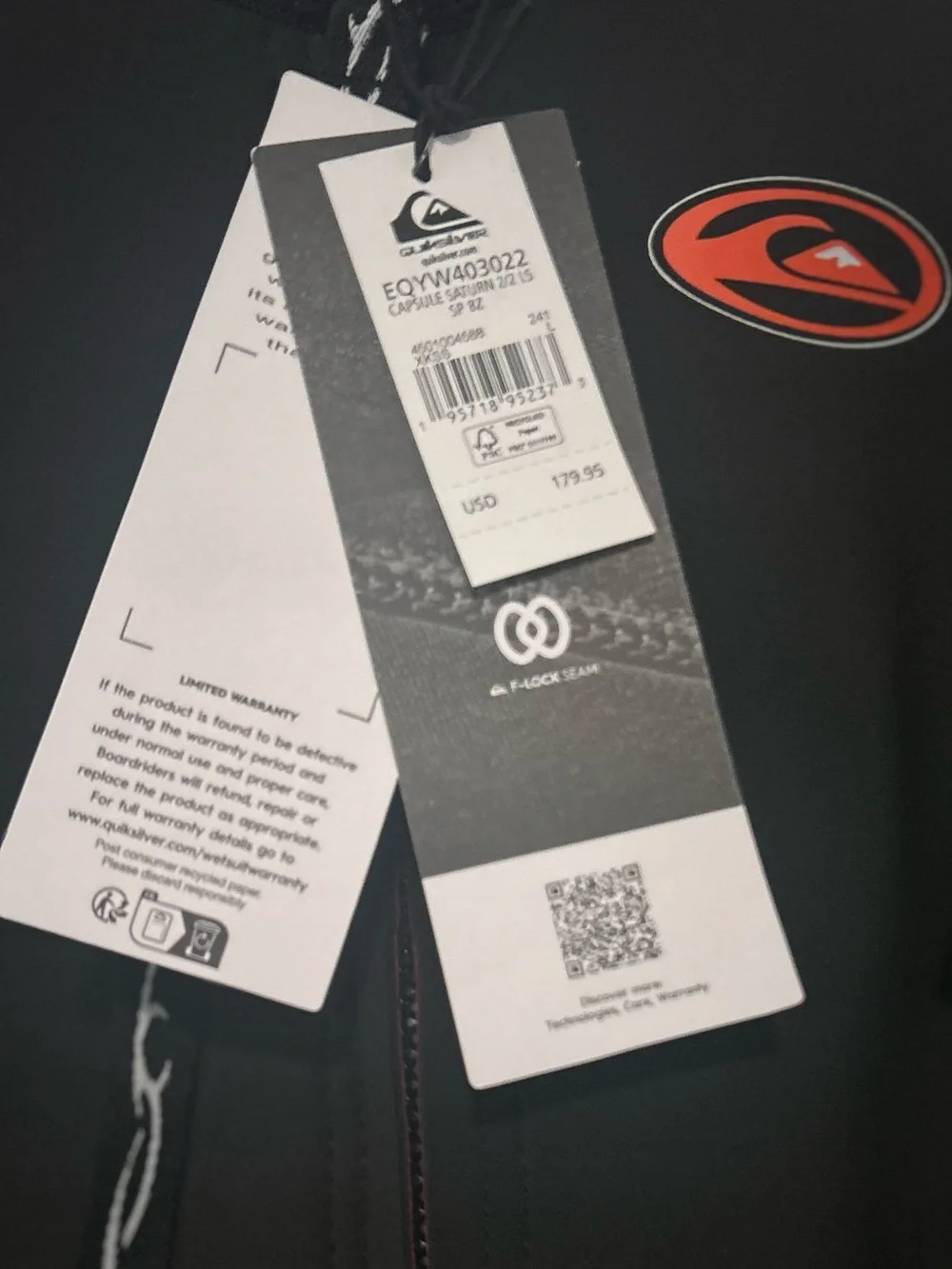 Quiksilver mens 2mm